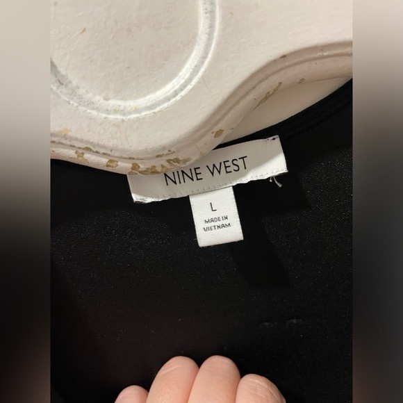 NINE WEST long  open front cardigan size L - Picture 4 of 6